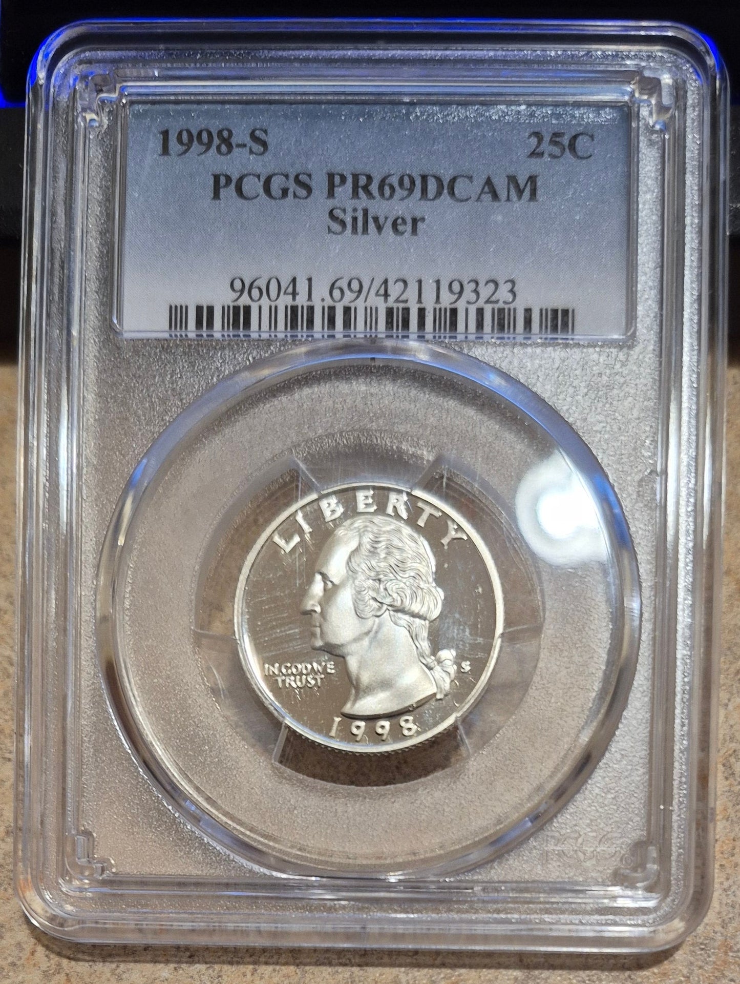 1998-S Washington Quarter PR69 DCAM